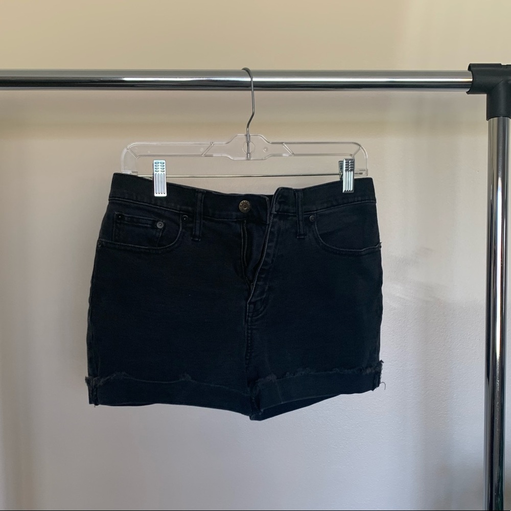 Black Jean Shorts
